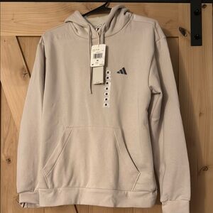 Women’s Adidas Light Tan Hoodie with Logo